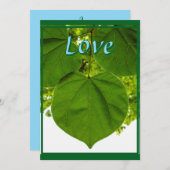 Ik hou van je zoals de bomen van de zon houden bedankkaart (Voorkant / Achterkant)