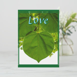 Ik hou van je zoals de bomen van de zon houden bedankkaart