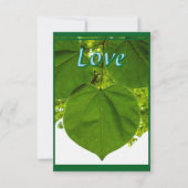 Ik hou van je zoals de bomen van de zon houden bedankkaart (Voorkant)