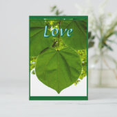 Ik hou van je zoals de bomen van de zon houden bedankkaart (Staand voorkant)