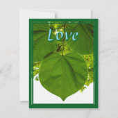 Ik hou van je zoals de bomen van de zon houden feestdagenkaart (Voorkant)