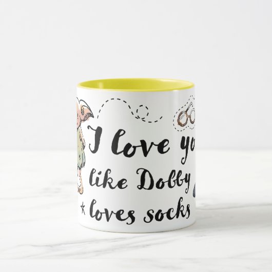 Ik hou van je zoals Dobby van sokken houdt Mok (Midden)
