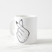 "Ik hou van je zonder woorden" mok (Voorkant links)