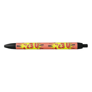 Ik hou van je zwarte inkt pen