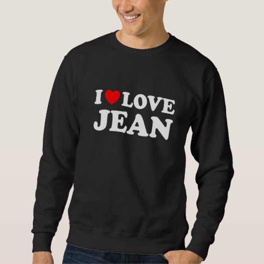 Ik hou van Jean Ik Hart Jean Trui (Voorkant)