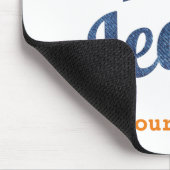 Ik hou van Jeans Mode Design met Seam Hear Muismat (Hoek)