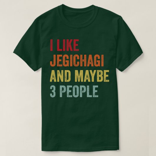 Ik hou van Jegichagi misschien 3 mensen T-shirt (Design voorkant)