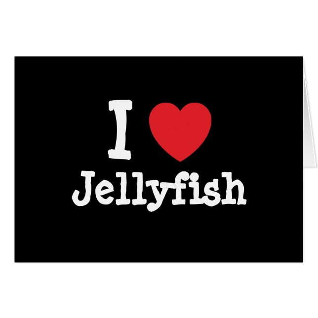 Ik hou van Jellyfish hart op maat (Voorkant Horizontaal)