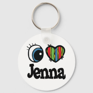 Ik hou van Jenna Sleutelhanger