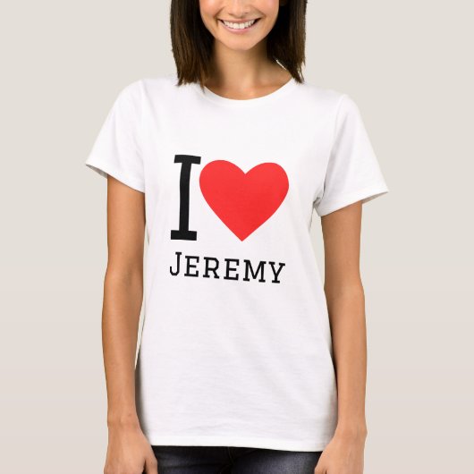 Ik hou van jeremy t-shirt (Voorkant)