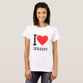 Ik hou van jeremy t-shirt (Voorkant volledig)