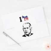Ik hou van Jerry Brown Ronde Sticker (Envelop)