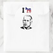 Ik hou van Jerry Brown Ronde Sticker (Tas)