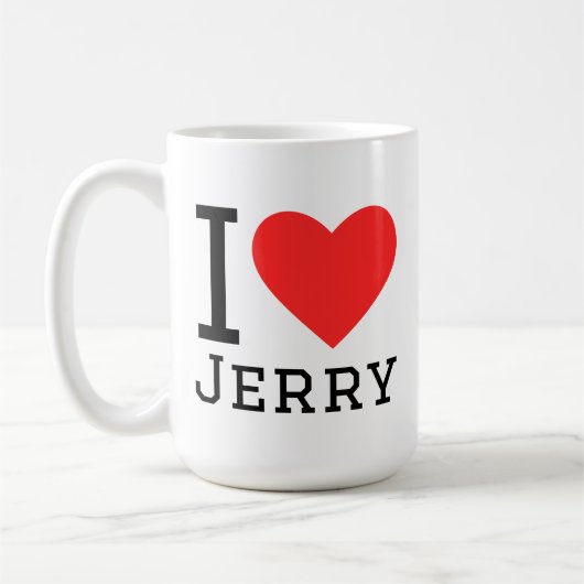Ik hou van jerry koffiemok (Links)