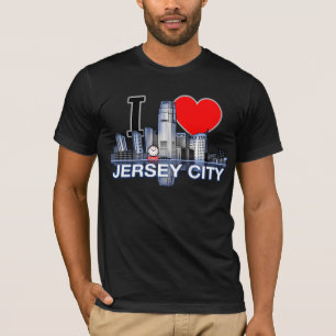 Ik hou van Jersey City skyline t-shirt