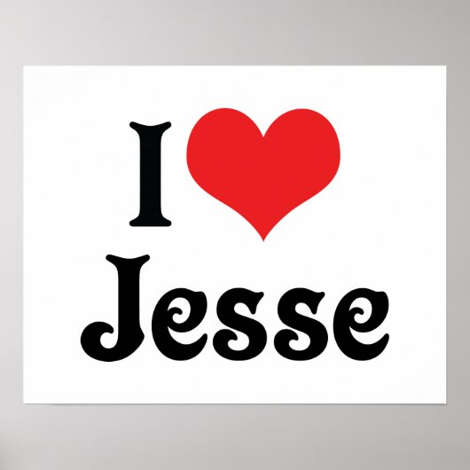 Ik hou van Jesse Poster (Voorkant)