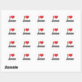 Ik hou van Jesse Ronde Sticker (Vel)