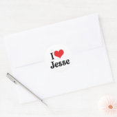 Ik hou van Jesse Ronde Sticker (Envelop)
