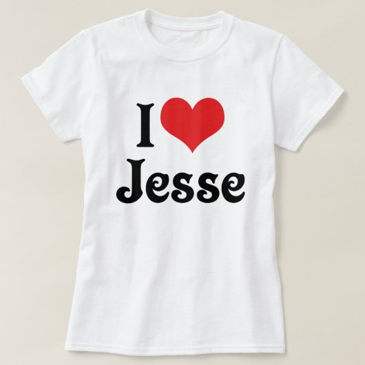 Ik hou van Jesse T-shirt (Design voorkant)