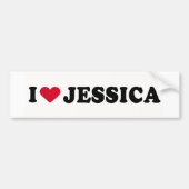 IK HOU VAN JESSICA BUMPERSTICKER (Voorkant)