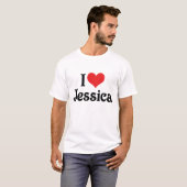 Ik hou van Jessica T-shirt (Voorkant volledig)