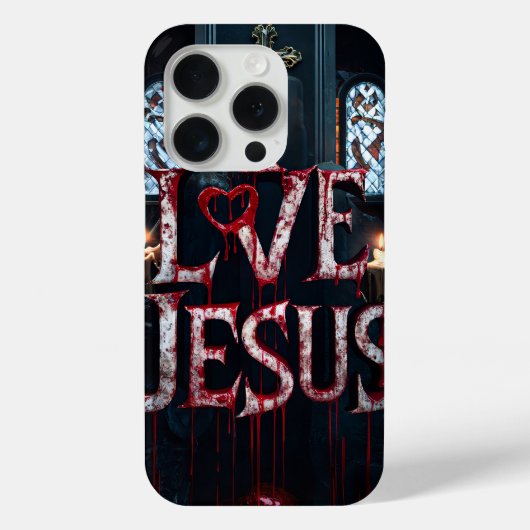 Ik hou van Jesus #6 Hoesje-Mate iPhone Case (Achterkant)
