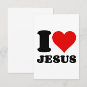 ik hou van jesus bedankkaart (Voorkant / Achterkant)