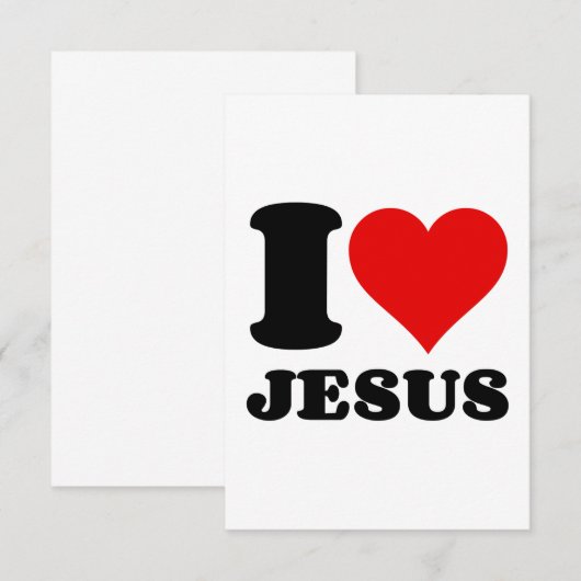 ik hou van jesus bedankkaart (Voorkant / Achterkant)