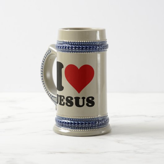Ik hou van JESUS Bierpul (Voorkant links)