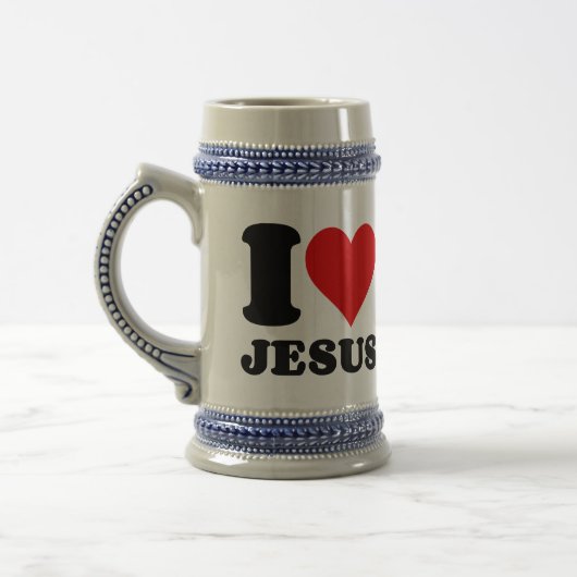 Ik hou van JESUS Bierpul (Links)