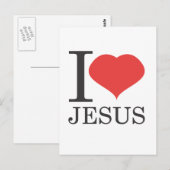 Ik hou van JESUS Briefkaart (Voorkant / Achterkant)