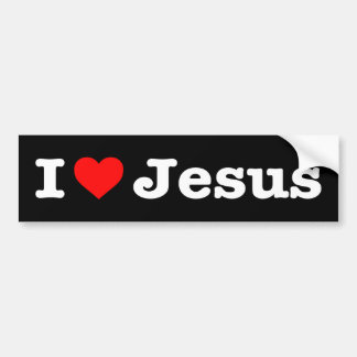 "Ik hou van JESUS" Bumpersticker