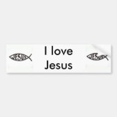 Ik hou van Jesus Bumpersticker (Voorkant)