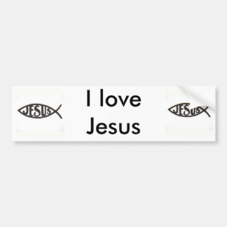Ik hou van Jesus Bumpersticker