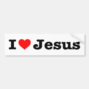"Ik hou van JESUS" Bumpersticker