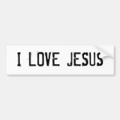 Ik hou van JESUS Bumpersticker (Voorkant)
