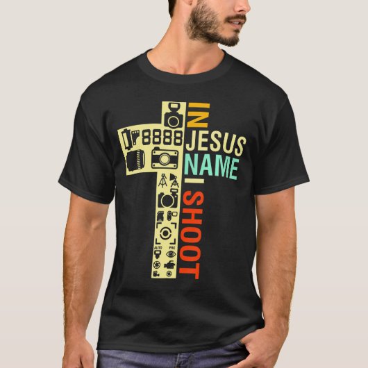 Ik hou van Jesus en Pizza Christelijke Pizza Baker T-shirt (Voorkant)