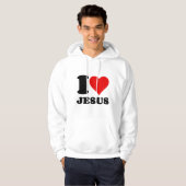 ik hou van jesus hoodie (Voorkant volledig)