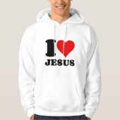 ik hou van jesus hoodie (Voorkant)