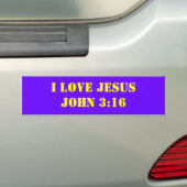 IK HOU VAN JESUS JOHN 3:16 BUMPERSTICKER (Op auto)