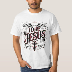Ik hou van Jesus mannen shirt