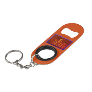 Ik hou van Jesus Mini Bottle Opener met Sleutelhan Flessenopener