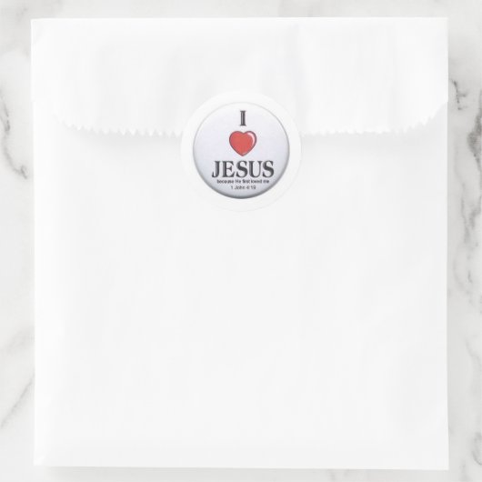 Ik hou van Jesus Stickers (Tas)