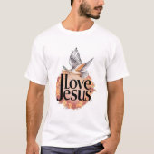 Ik hou van Jesus T-shirt religie Christelijk (Voorkant)