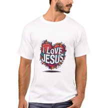 Ik hou van Jesus T-shirt religie Christelijk