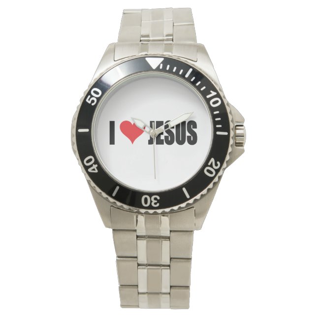 Ik hou van Jesus Watch Horloge (Voorkant)