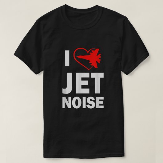 Ik hou van Jet Noise Air Show T-shirt (Design voorkant)