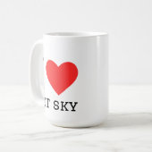 Ik hou van jet sky koffiemok (Voorkant links)