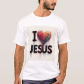 Ik hou van Jezus #1 T-shirt (Voorkant)