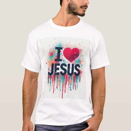 Ik hou van Jezus #2 T-shirt (Voorkant)